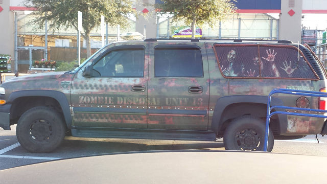 Keep an eye out for the Zombie Disposal Unit in your neighborhood.