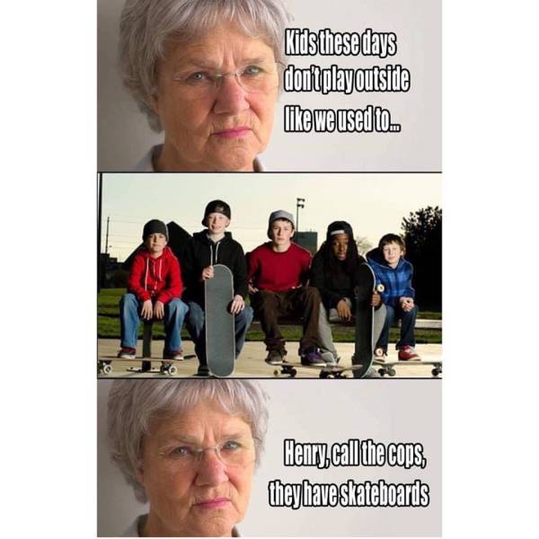 Kids these days don't play outside like they used to.