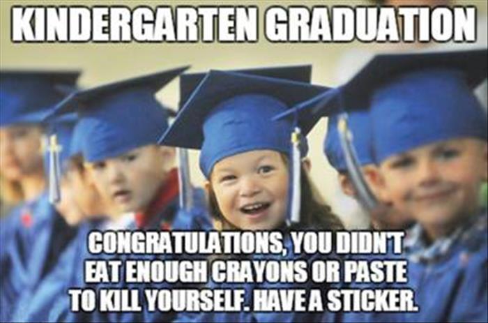 Kindergarten graduation.