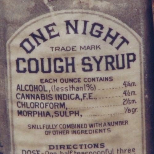 Kohler One Night Cough Syrup. They sure don't make cough medicine like they used to. 