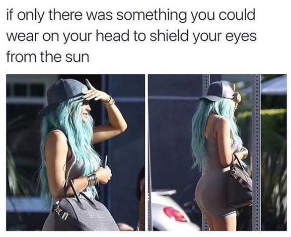 Kylie Jenner needs a hat.