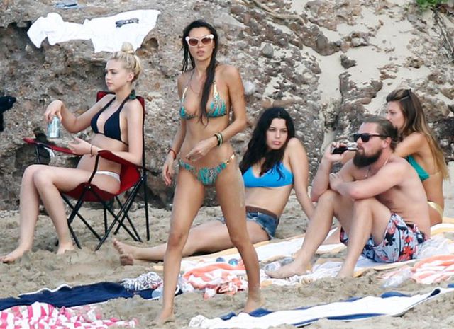 Leonardo Dicaprio with bikini babes while on vacation probably isn't worried about global warming.