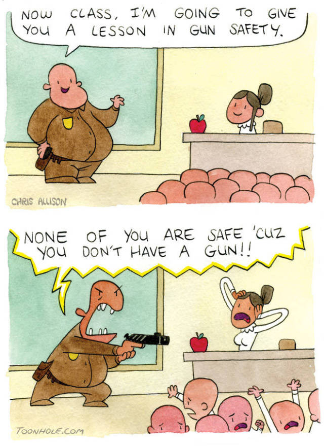 Lesson in gun safety,