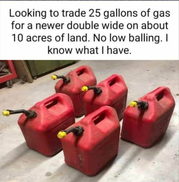 Looking for a fair trade.