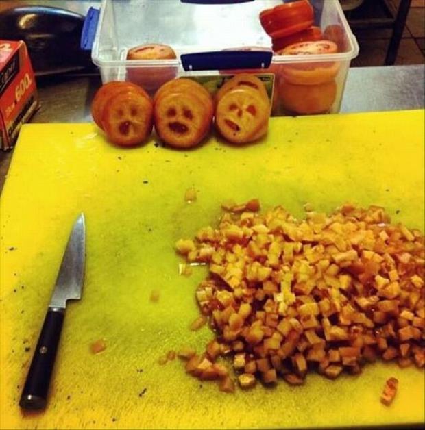 Looks likes the death row of tomatoes