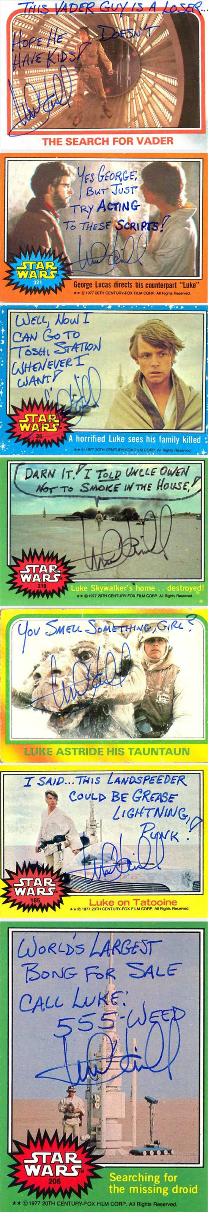 Luke Skywalker aka Mark Hamill is an autograph Jedi.