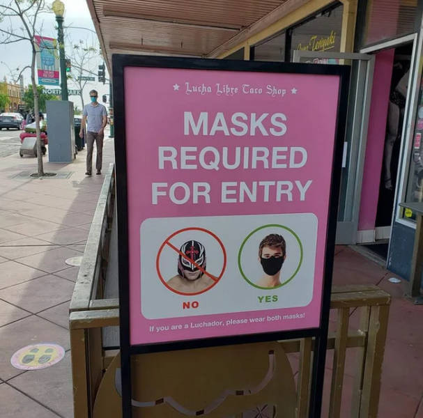 Masks required for entry.