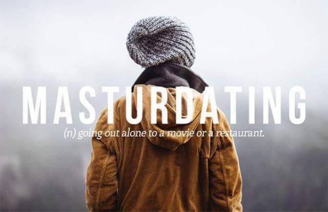 Masturdating.