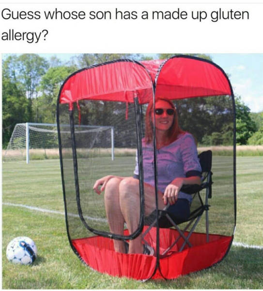 Guess whose son has a made up gluten allergy?