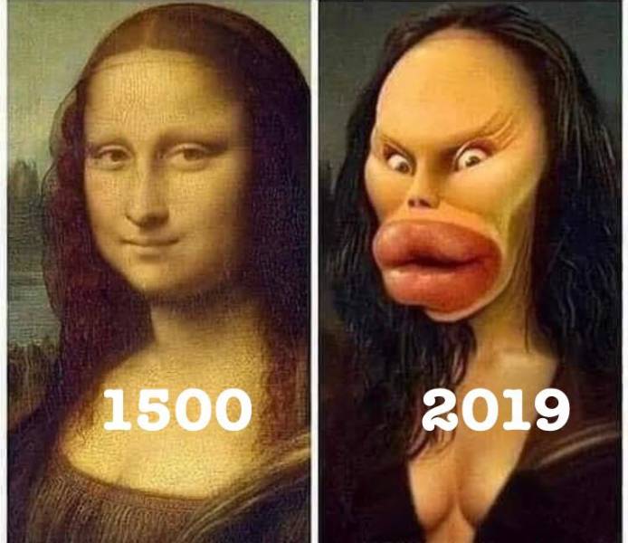 Mona Lisa: Then and Now