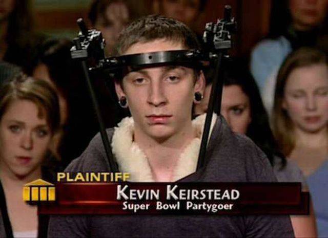 Must have been one hell of a Super Bowl party.