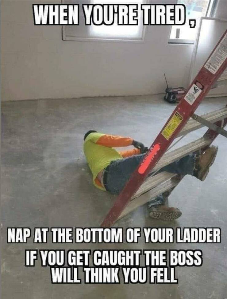 How to sleep at work.