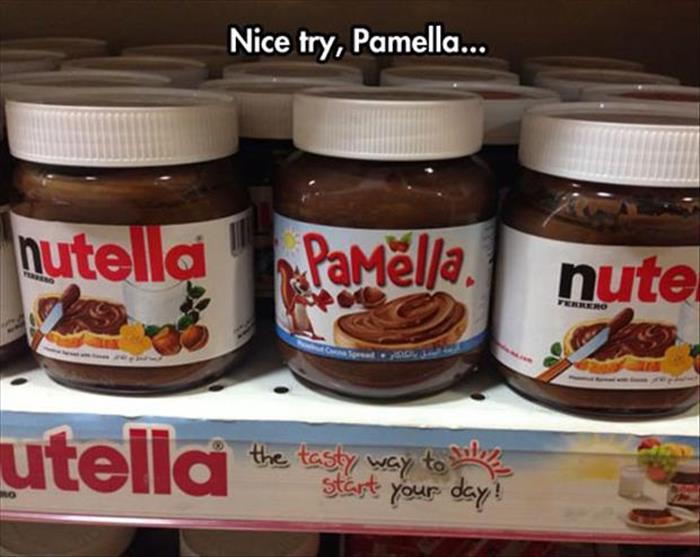 Nice try Pamella, but there can be only one Nutella.