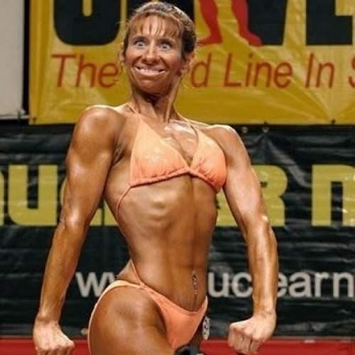 Not sure if this is a bodybuilding competition or a funny face competition.
