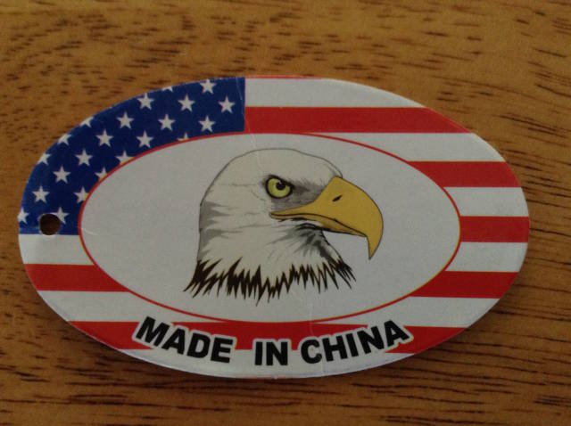 Nothing says America like a bald eagle and the United States flag.