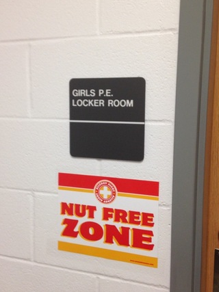 Nut free zone.