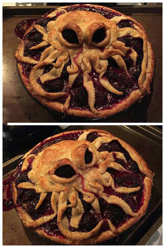 Octopus pie is pure genius.
