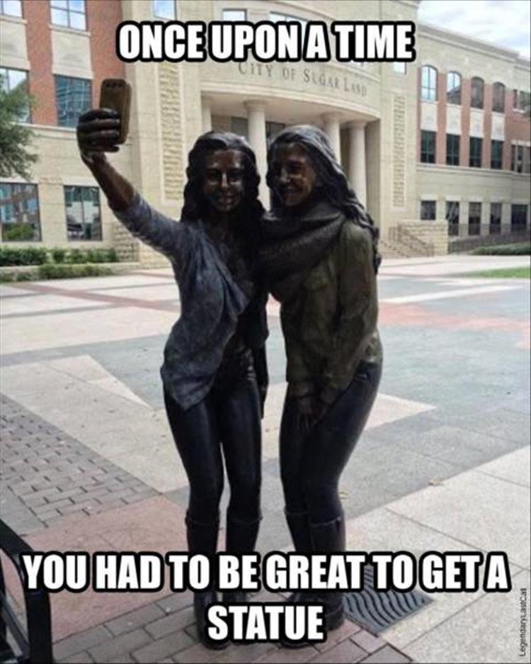 Once upon a time you had to be great to get a statue.