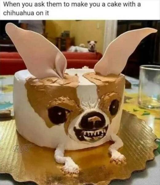 One Chihuahua cake please.