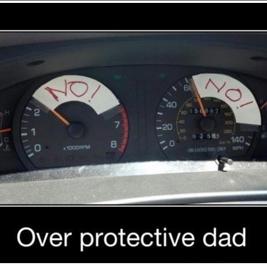 Over protective dad.