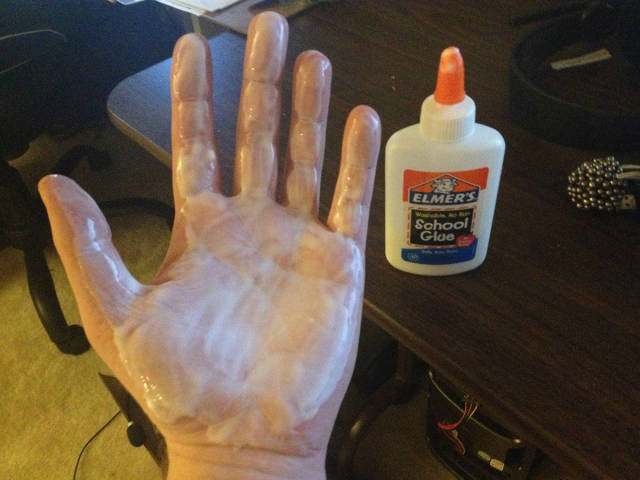 Peeling Elmer's Glue off my hand brings back great childhood memories.