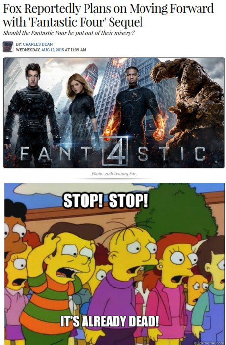 Plans on moving forward with a 'Fantastic Four' sequel...