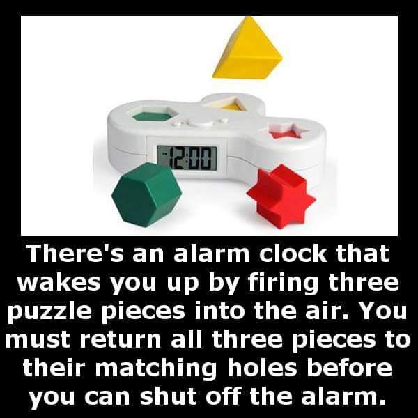 Possibly the most annoying alarm clock in the world.