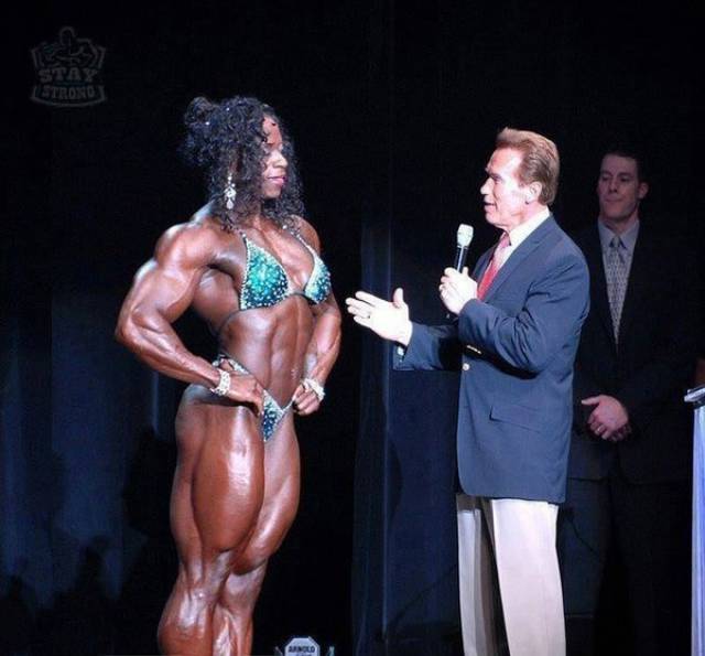 Pretty sure she could kick Arnold's ass.