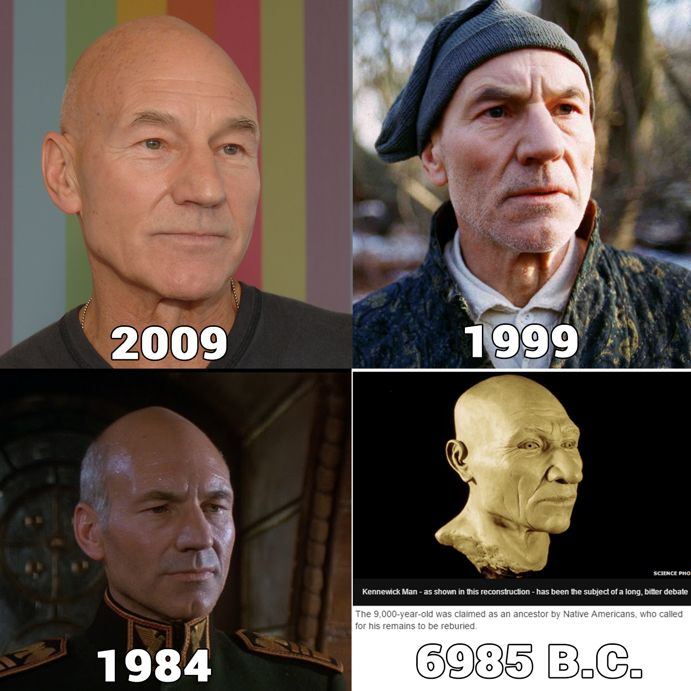 Proof that actor Patrick Stewart is immortal.