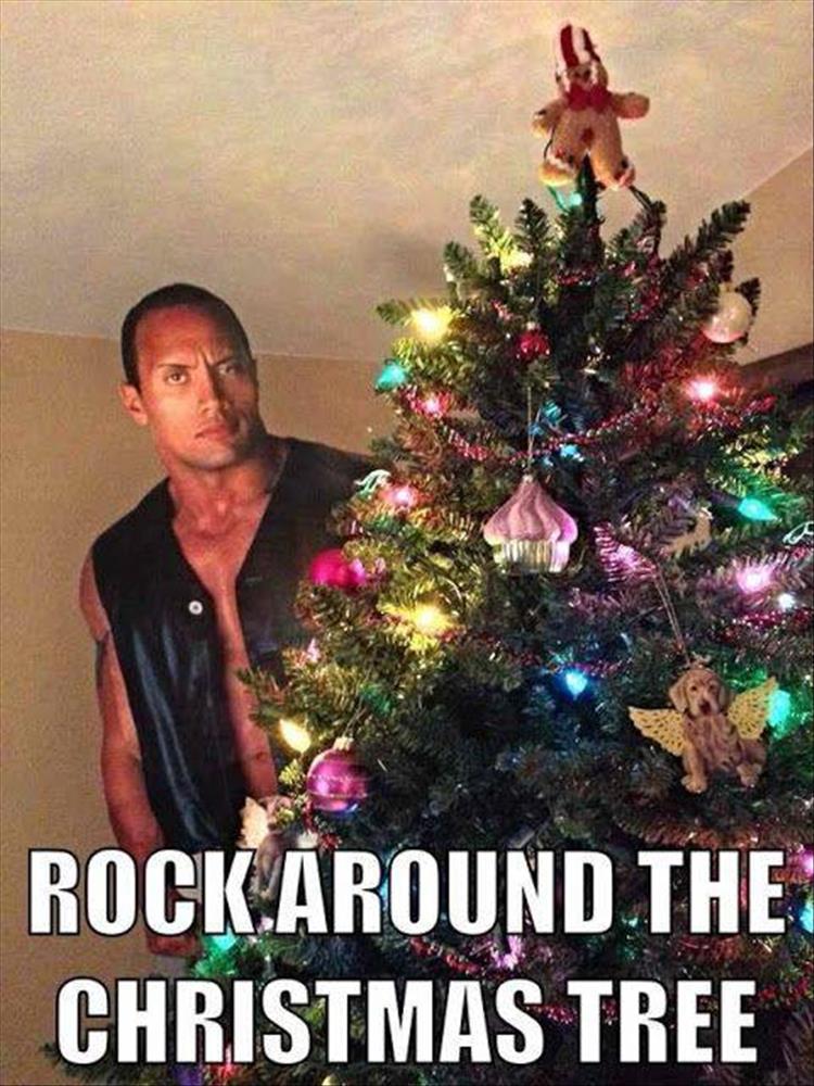 Rock around the Christmas tree.