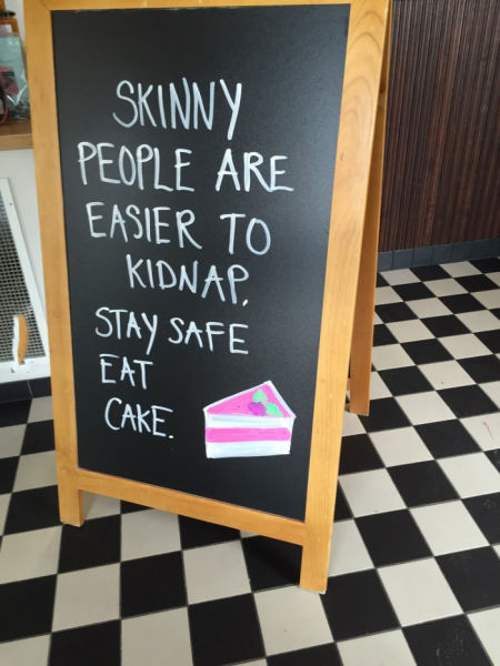 Skinny people are easier to kidnap.