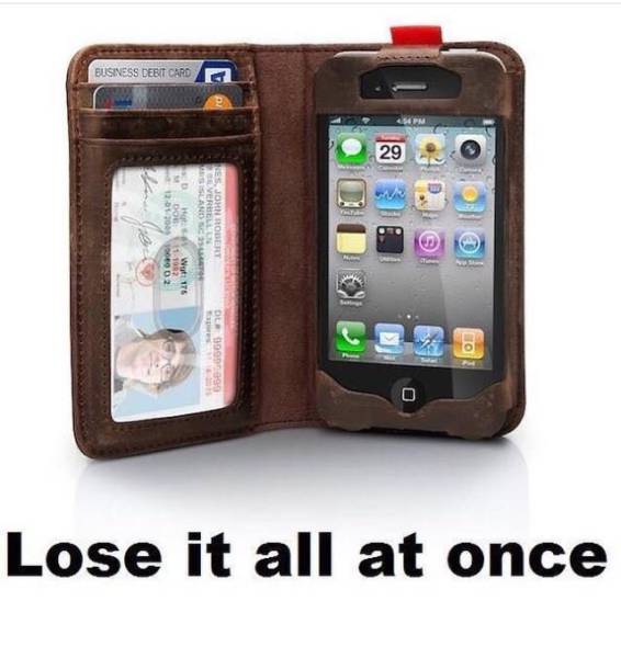 Smartphone wallet.