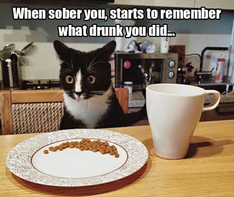 Sobering up is scary.