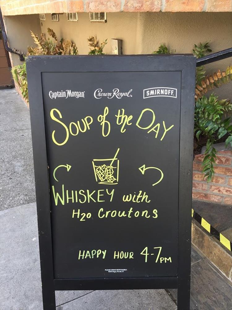Soup of the day.