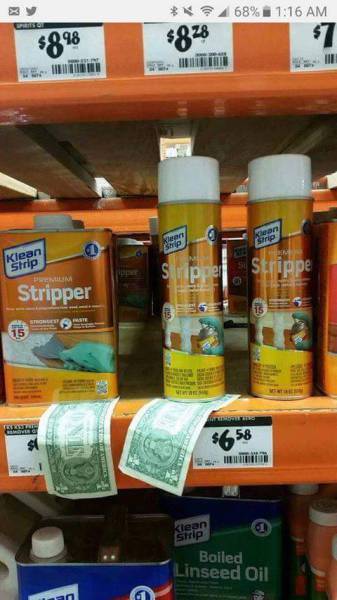 Spotted some strippers at Home Depot.