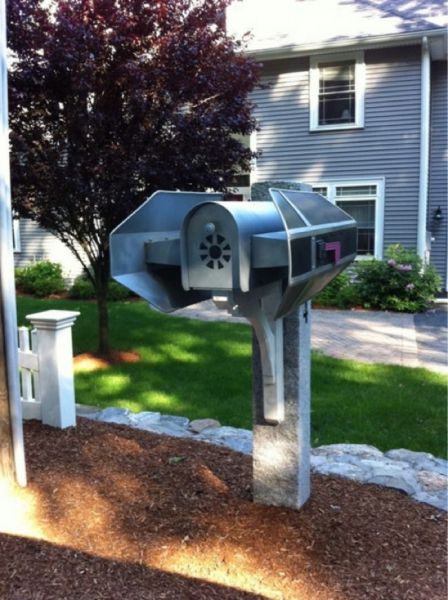 Star Wars Imperial Tie Fighter mailbox.