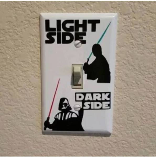 Star Wars light switch cover.