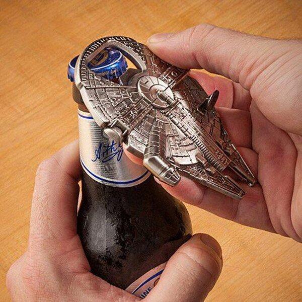 Star Wars Millennium Falcon magnetic bottle opener is a must have for those hardcore fans.