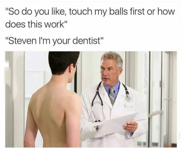 Steven goes for a check-up.