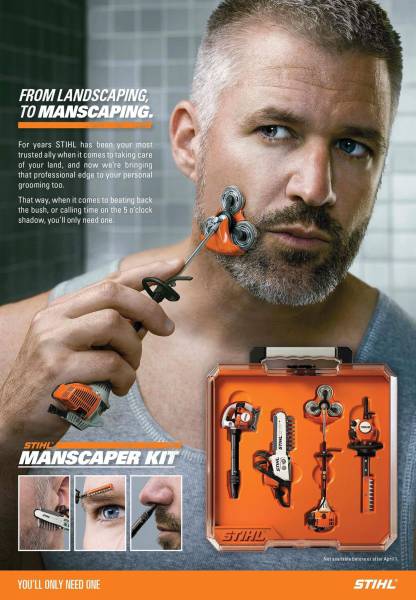 Stihl manscaper kit. From landscaping to manscaping. 