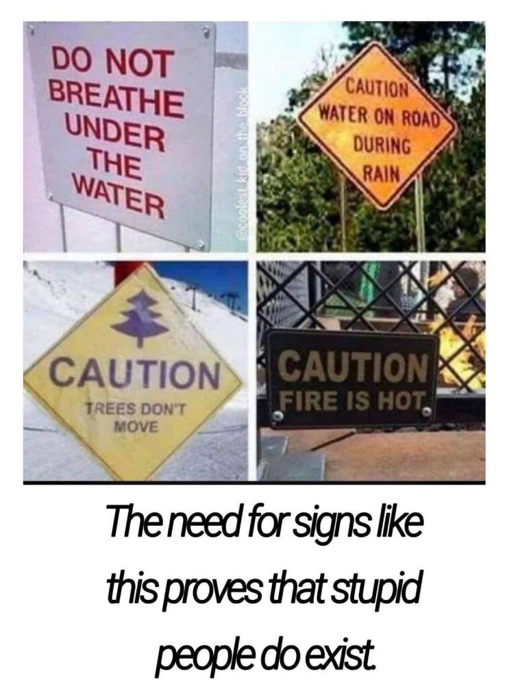 Stupid people exist.