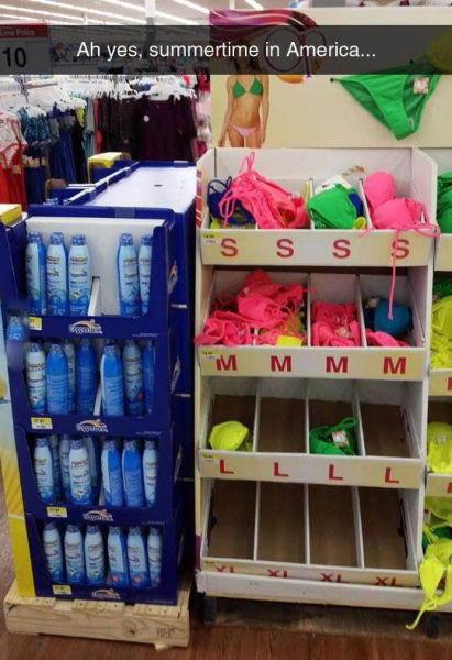 Summertime in the United States of America has arrived!