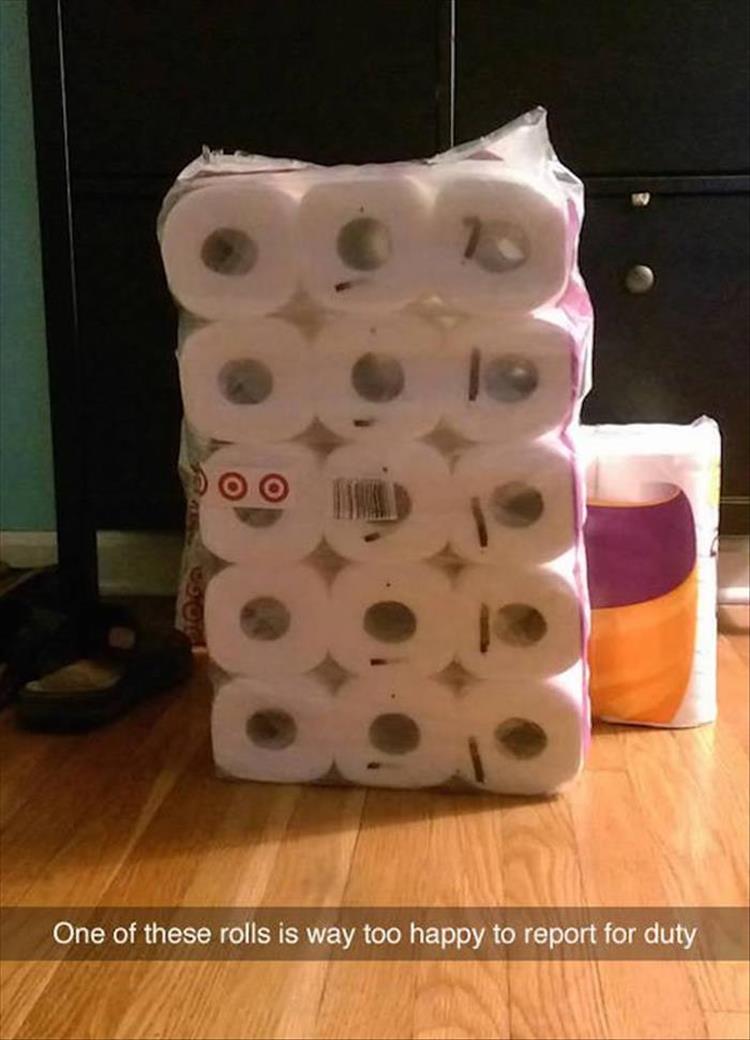 Super happy toilet paper.