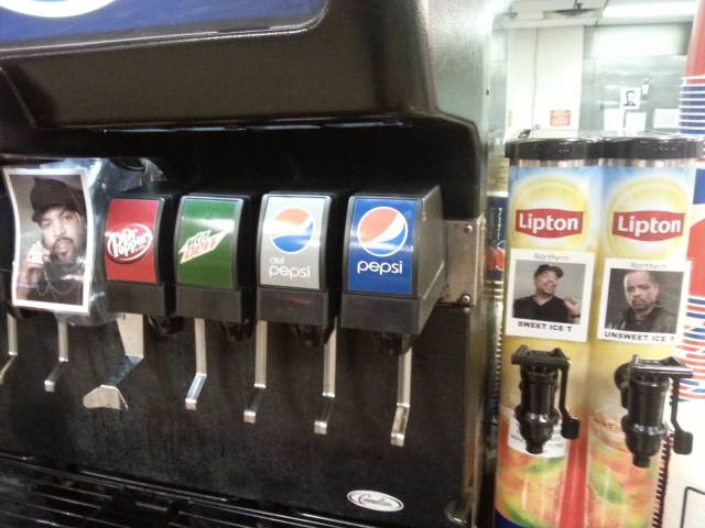 Sweet Ice T, Unsweet Ice T, and Ice Cube. Life is good.