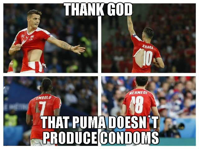 Thank God Puma doesn't produce condoms.