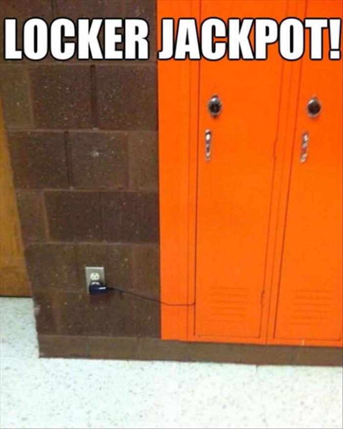 The best locker on the entire school campus.