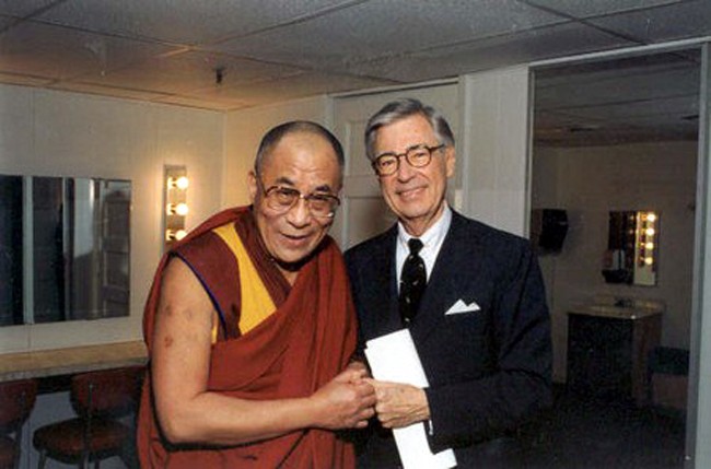 The Dalai Lama And Mr. Rogers. A Beautiful Thing.