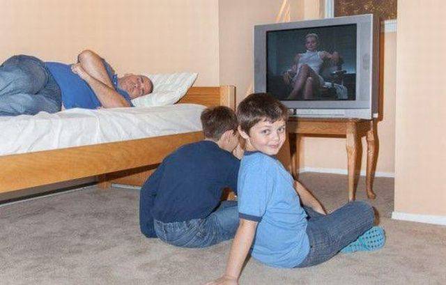 The exact moment when little Billy became a man.