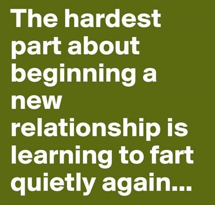 The hardest part of a new relationship.