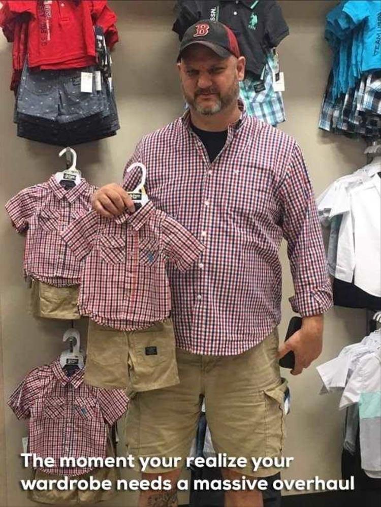 The moment you realize your wardrobe needs a massive overhaul.